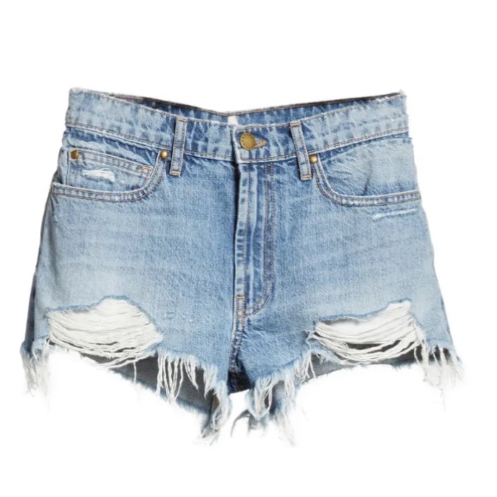 The Destroy Cutoff Denim Shorts THE GREAT.